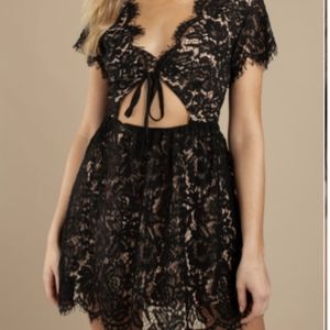 Black lace dress